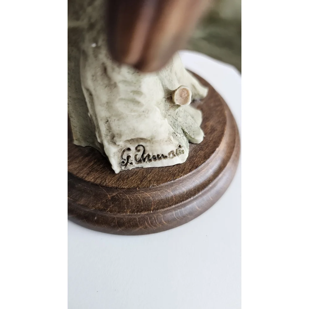 Giuseppe Armani Owl & Owlet Figurine Capodimonte Style Italy – Vintage Porcelain - Picture 12 of 16